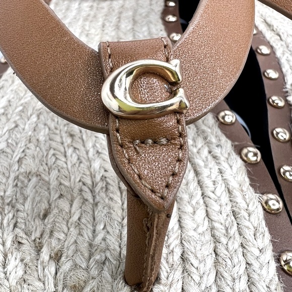 COACH SANDALS, “GRACEY LEATHER “PENNY” COLOR, WOMENS SIZE 6 B, EUR 36.5 B - Picture 9 of 16